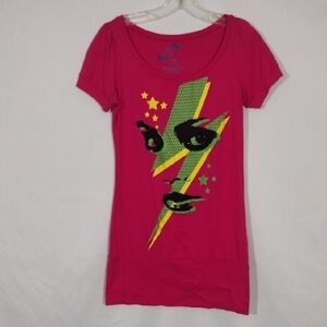 Y2K 2000s Piper & Blue Lightning Bolt And Girl Graphic Tee Womens Size Xl6
